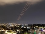 An anti-missile system operates after Iran launched drones and missiles towards Israel, as seen from Ashkelon, Israel. (REUTERS FILE)