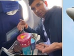 Revant Himatsingka, aka Food Pharmer, reviewed the food served on the IndiGo flight. Revant Himatsingka, aka Food Pharmer, reviewed the food served on the IndiGo flight.