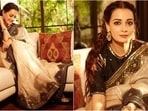 Dia Mirza is known for her mesmerising ethnic looks and sophisticated dressing sense. The actress' style mantra is simple: keep it minimal, elegant yet stylish. Whether it's a sartorial saree or a classy anarkali suit, Diya can pull off any look to perfection. Just a few days ago, she wowed her fans in a stylish green co-ord set and this time, she gave some stunning ethnic fashion inspiration for the wedding season, draped in six yards of grace. She is making her fans swoon with her undeniable beauty and incredible sense of style while we can't take our eyes off her. Let's decode her look and take some fashion notes.