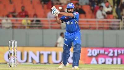 MI lost Ishan Kishan early but Rohit Sharma ensured that this didn't affect them. The former MI captain scored 36 in 25 balls. MI lost Ishan Kishan early but Rohit Sharma ensured that this didn't affect them. The former MI captain scored 36 in 25 balls. 