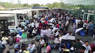 Polling officials at the ISBT Tura, West Garo Hills, in Meghalaya. (ANI) Polling officials at the ISBT Tura, West Garo Hills, in Meghalaya. (ANI)