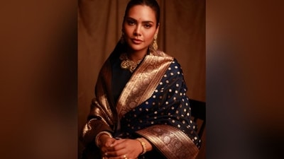 Just a few days ago, she served up ethnic fashion in a mesmerising black banarasi saree, embellished with gold motifs and a heavy border that showcased rich craftsmanship. She paired it with a black blouse to add a touch of elegance. (Instagram/@egupta) Just a few days ago, she served up ethnic fashion in a mesmerising black banarasi saree, embellished with gold motifs and a heavy border that showcased rich craftsmanship. She paired it with a black blouse to add a touch of elegance. (Instagram/@egupta)