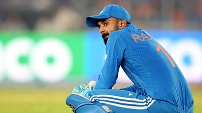 India's KL Rahul reacts after losing the ICC Men's Cricket World Cup 2023 final match against Australia. (ICC Twitter) India's KL Rahul reacts after losing the ICC Men's Cricket World Cup 2023 final match against Australia. (ICC Twitter)