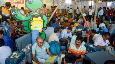 A total of 1.87 lakh polling stations have been set up, while 18 lakh personnel have been deployed. (ANI) A total of 1.87 lakh polling stations have been set up, while 18 lakh personnel have been deployed. (ANI)