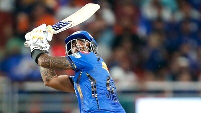 Suryakumar Yadav took over for MI after the powerplay, smashing 78 in 53 balls. (IPL) Suryakumar Yadav took over for MI after the powerplay, smashing 78 in 53 balls. (IPL)