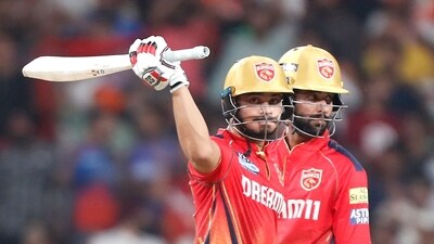 Ashutosh Sharma then brought Punjab Kings back into the game with a 28-ball 61. He was eventually dismissed by Coetzee in the 18th over. (IPL) Ashutosh Sharma then brought Punjab Kings back into the game with a 28-ball 61. He was eventually dismissed by Coetzee in the 18th over. (IPL)