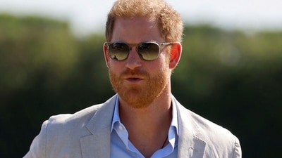 Prince Harry attends the Royal Salute Polo Challenge to benefit Sentebale, a charity founded by Prince Harry and Prince Seeiso of Lesotho to support children in Lesotho and Botswana, in Wellington, Florida, U.S., April 12, 2024.  REUTERS/Marco Bello (REUTERS)