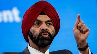 Ajay Banga, President of the World Bank Group, was on Time's list of 100 most influential people along with Satya Nadella, Jensen Huang and others. (Bloomberg) Ajay Banga, President of the World Bank Group, was on Time's list of 100 most influential people along with Satya Nadella, Jensen Huang and others. (Bloomberg)