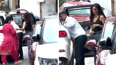 Shilpa Shetty and her mother visit Salman Khan Shilpa Shetty and her mother visit Salman Khan