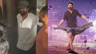 Fans are thrilled to catch a glimpse of Prabhas in his new look, Fans are thrilled to catch a glimpse of Prabhas in his new look,