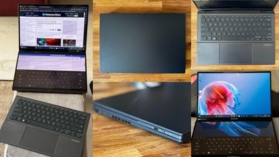 The Asus Zenbook Duo laptop. (Vishal Mathur / HT Photo) The Asus Zenbook Duo laptop. (Vishal Mathur / HT Photo)
