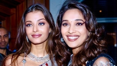 Aishwarya Rai and Madhuri Dixit have starred together in Sanjay Leela Bhansali's Devdas. Aishwarya Rai and Madhuri Dixit have starred together in Sanjay Leela Bhansali's Devdas.