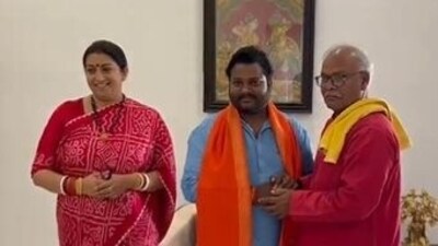 Amethi Congress leader Vikas Agrahari refuted reports of his joining the BJP after his photo with Smriti Irani went viral.