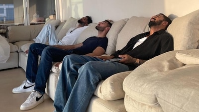 Suniel Shetty shared a photo with Ahan Shetty and KL Rahul on the cricketer's birthday. Suniel Shetty shared a photo with Ahan Shetty and KL Rahul on the cricketer's birthday.