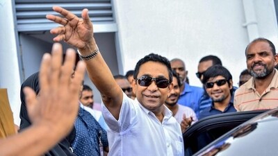 Maldives' former president Abdulla Yameen at a criminal court in Male. (AFP / File) Maldives' former president Abdulla Yameen at a criminal court in Male. (AFP / File)