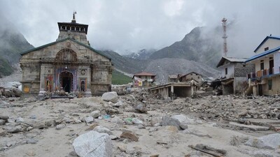 The 2013 floods washed away 16 km trek from the Kedarnath shrine to Gaurikund. It affected 9 million people in five districts, mostly in Rudraprayag where Kedarnath is situated. (HT File Photo) The 2013 floods washed away 16 km trek from the Kedarnath shrine to Gaurikund. It affected 9 million people in five districts, mostly in Rudraprayag where Kedarnath is situated. (HT File Photo)