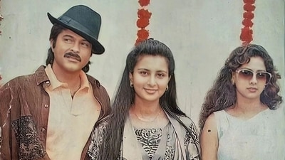 Poonam Dhillon posed with actor Anil Kapoor and his sister-in-law, the late actor Sridevi, in one of the photos she posted. Poonam wore a grey and black outfit, while Sridevi was in a saree in the undated picture. Poonam Dhillon posed with actor Anil Kapoor and his sister-in-law, the late actor Sridevi, in one of the photos she posted. Poonam wore a grey and black outfit, while Sridevi was in a saree in the undated picture.