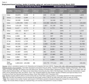 Table shows the country-based backlog (DHS) Table shows the country-based backlog (DHS)