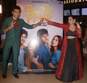 Pratik Gandhi with his onscreen wife Vidya Balan Pratik Gandhi with his onscreen wife Vidya Balan