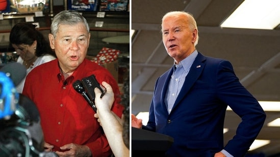 Joe Biden paid a tribute to ex-US senator Bob Graham after his death (AP Photo/Hillery Smith Shay, File, REUTERS/Elizabeth Frantz)