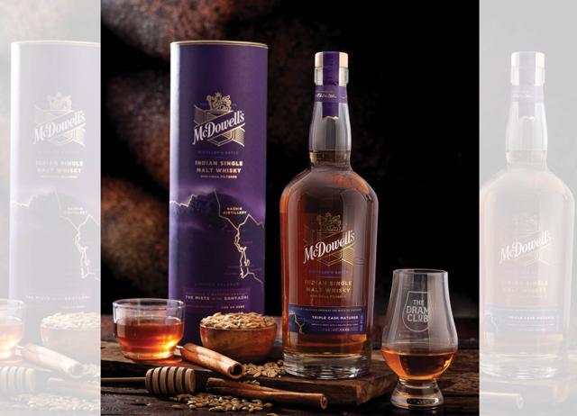 McDowells’ new single-malt has a rich flavour reminiscent of Christmas pudding. McDowells’ new single-malt has a rich flavour reminiscent of Christmas pudding.