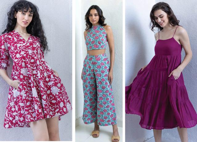 Sanket Bhansali set up his label Bougainvillea in 2020, selling natural-fabric, hand-printed fashion.