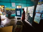 A woman casts vote during the first round of polling of India's national election in Bahona village, Jorhat, Assam, on Friday. (AP) A woman casts vote during the first round of polling of India's national election in Bahona village, Jorhat, Assam, on Friday. (AP)