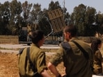Israeli soldiers at an Iron Dome anti-missile battery site near the Gaza border in southern Israel on April 17, 2024. Israeli soldiers at an Iron Dome anti-missile battery site near the Gaza border in southern Israel on April 17, 2024.