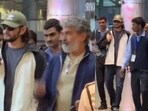 Mahesh Babu and SS Rajamouli were spotted at Hyderabad airport on Friday.