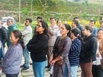 Assembly Election 2024 highlights: People wait to cast their votes for Lok Sabha elections, at Gyalshing Bazer West Sikkim under Gyalshing Bermiok AC on April 19.(PTI)
