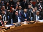 The UN Security Council votes on a resolution allowing Palestinian UN membership at United Nations headquarters in New York, on April 18, 2024, during a United Nations Security Council meeting on the situation in the Middle East, including the Palestinian question. The UN Security Council votes on a resolution allowing Palestinian UN membership at United Nations headquarters in New York, on April 18, 2024, during a United Nations Security Council meeting on the situation in the Middle East, including the Palestinian question.