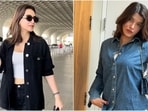 Kriti Sanon and Shanaya Kapoor stun in stylish co-ord ensembles. 