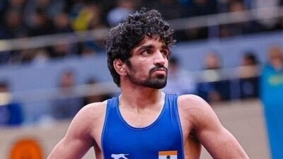 Aman, the 2023 Asian champion, was the only Indian to go past the quarter-final stage. (India_AllSports) Aman, the 2023 Asian champion, was the only Indian to go past the quarter-final stage. (India_AllSports)