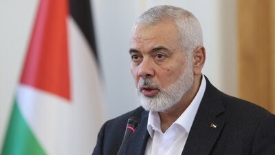 Palestinian group Hamas' top leader, Ismail Haniyeh (via REUTERS)