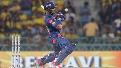 Nicholas Pooran ended the chase with an unbeaten 23 off 12 balls. (AP) Nicholas Pooran ended the chase with an unbeaten 23 off 12 balls. (AP)