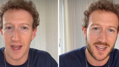 Mark Zuckerberg appeared on a video on Instagram wearing a chain. (Instagram/zuck) Mark Zuckerberg appeared on a video on Instagram wearing a chain. (Instagram/zuck)