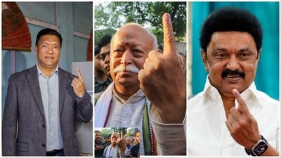 Political leaders from across the country cast their votes as the first phase of Lok Sabha election commences today on 102 constituencies across 21 states and Union Territories. Political leaders from across the country cast their votes as the first phase of Lok Sabha election commences today on 102 constituencies across 21 states and Union Territories.