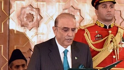 President Asif Ali Zardari during a ceremony at the Presidential Palace. (AP) President Asif Ali Zardari during a ceremony at the Presidential Palace. (AP)