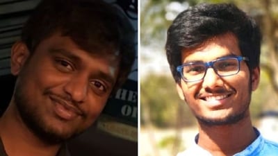Jitendranath Karuturi (left) and Chanhakya Bolisetti. (X) Jitendranath Karuturi (left) and Chanhakya Bolisetti. (X)