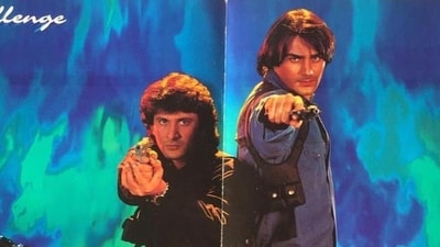 Arshad Warsi and Arbaaz Khan wielded guns in another poster from the unreleased film. It was the Munna Bhai films that marked a turning point in Arshad's career. His portrayal of Circuit in the comedy film Munna Bhai MBBS (2003), and its sequel Lage Raho Munna Bhai (2006), won him awards and praise. Arshad Warsi and Arbaaz Khan wielded guns in another poster from the unreleased film. It was the Munna Bhai films that marked a turning point in Arshad's career. His portrayal of Circuit in the comedy film Munna Bhai MBBS (2003), and its sequel Lage Raho Munna Bhai (2006), won him awards and praise.