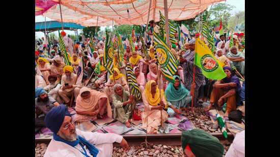 The farmers have been protesting under the banner of the Samyukta Kisan Morcha (non-Political) and Kisan Mazdoor Morcha (KMM) in Shambhu, demanding the release of three farmers arrested by the Haryana police.