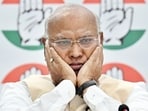 Congress president Mallikarkun Kharge. (HT Photo/Ajay Aggarwal) Congress president Mallikarkun Kharge. (HT Photo/Ajay Aggarwal)