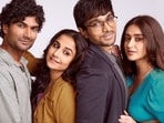 Do Aur Do Pyaar box office collection day 1: Sendhil Ramamurthy, Vidya Balan, Pratik Gandhi, Ileana D'Cruz in a still from the film. Do Aur Do Pyaar box office collection day 1: Sendhil Ramamurthy, Vidya Balan, Pratik Gandhi, Ileana D'Cruz in a still from the film.