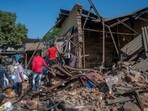 Mumbai, India - April 7, 2024: BMC demolished illegal construction at Bharat Coal compound, Kurla in Mumbai, India, on Sunday, April 7, 2024. (Photo by Satish Bate/ Hindustan Times) (Hindustan Times) Mumbai, India - April 7, 2024: BMC demolished illegal construction at Bharat Coal compound, Kurla in Mumbai, India, on Sunday, April 7, 2024. (Photo by Satish Bate/ Hindustan Times) (Hindustan Times)