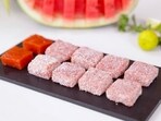 We have curated a super fun and easy recipe for preparing watermelon coconut barfi at home. (Kunal Kapur)