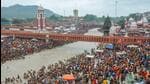 Devotees gather at 'Har Ki Paudi' to take a holy dip in the Ganges River in Haridwar. (PTI File Photo)