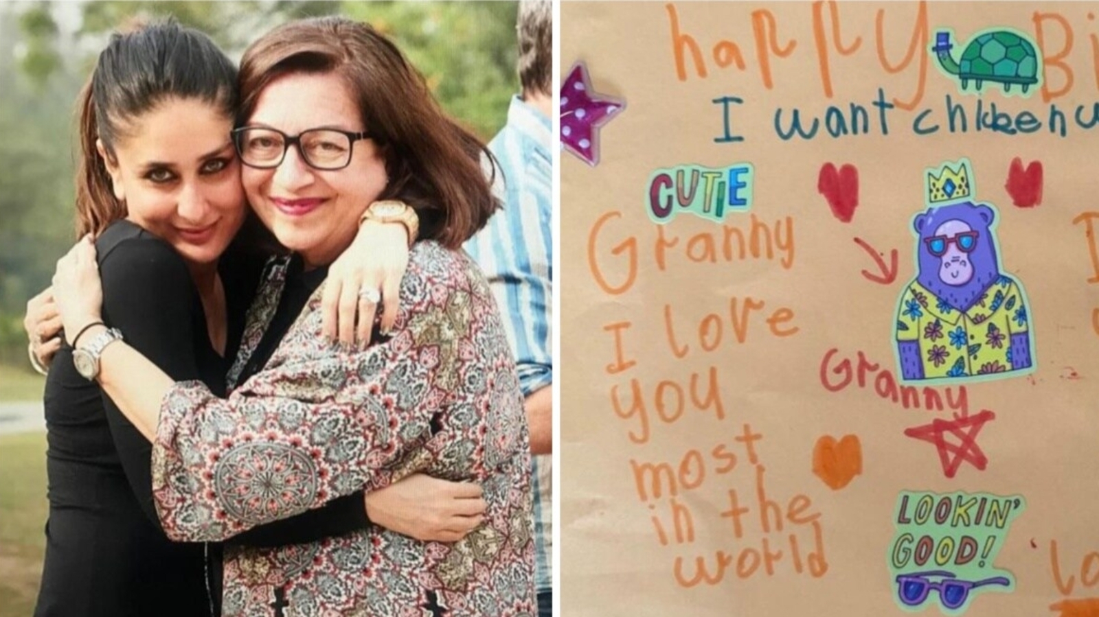 Kareena Kapoor shares Taimur's sweet birthday wish for mom Babita: 'Cutie granny I love you most in the world' | Bollywood - Vimarsana News