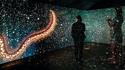 100 artists’ digitised works that form ‘Walking Through a Songline’ will open at MuSo today. 100 artists’ digitised works that form ‘Walking Through a Songline’ will open at MuSo today.