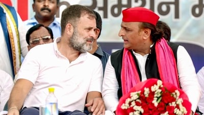 At the meeting, the two leaders promised to scrap the Agniveer scheme and conduct a caste census in the state if the INDIA bloc formed government at the Centre after the Lok Sabha polls. (ANI) At the meeting, the two leaders promised to scrap the Agniveer scheme and conduct a caste census in the state if the INDIA bloc formed government at the Centre after the Lok Sabha polls. (ANI)