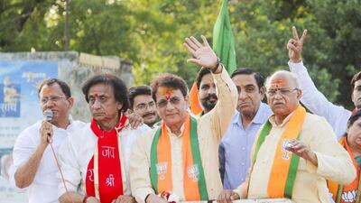 BJP candidate Arun Govil on the campaign trail in Meerut. (FILE PHOTO) BJP candidate Arun Govil on the campaign trail in Meerut. (FILE PHOTO)